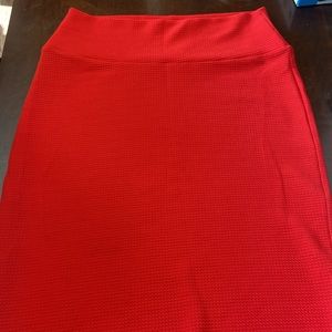 Lularoe cassie skirt solid red